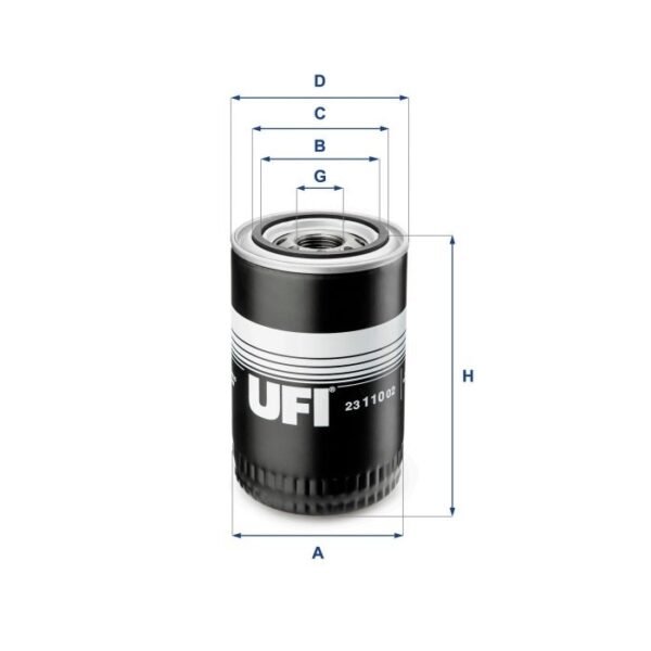 FILTRO OLEO MOTOR UFI PARA F1000 MT 3.9 D229-4 1979 ATE 1992