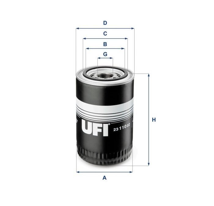 FILTRO OLEO MOTOR UFI PARA F1000 MT 3.9 D229-4 1979 ATE 1992