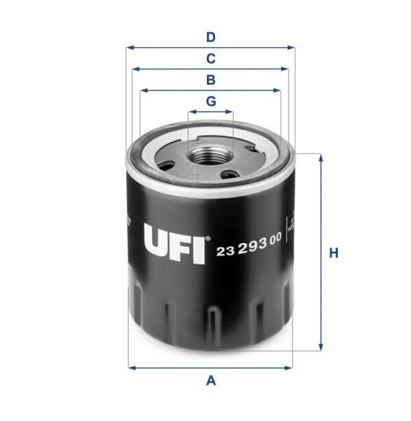 FILTRO OLEO MOTOR UFI PARA XSARA MT 2.0 16V 2000 A 2005