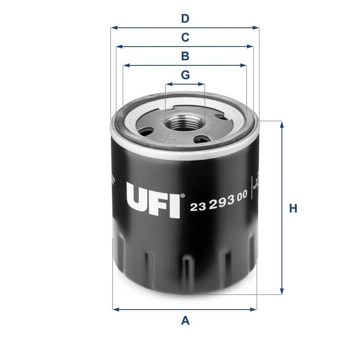 FILTRO OLEO MOTOR UFI PARA XSARA MT 2.0 16V 2000 A 2005