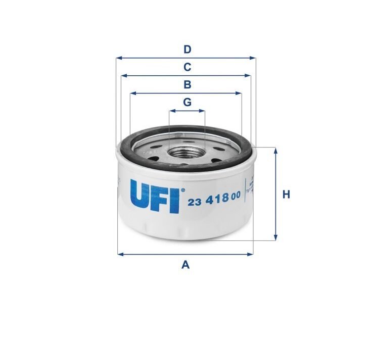FILTRO OLEO MOTOR UFI PARA CAPTUR MT 2.0 16V 2016/..