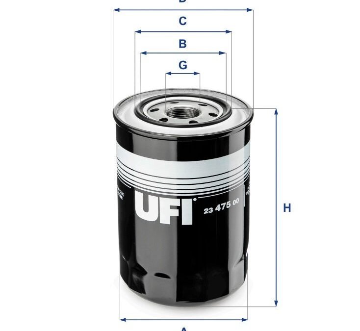 FILTRO OLEO MOTOR UFI PARA PAJERO MT 2.8 TDI 1993/..(4M40)