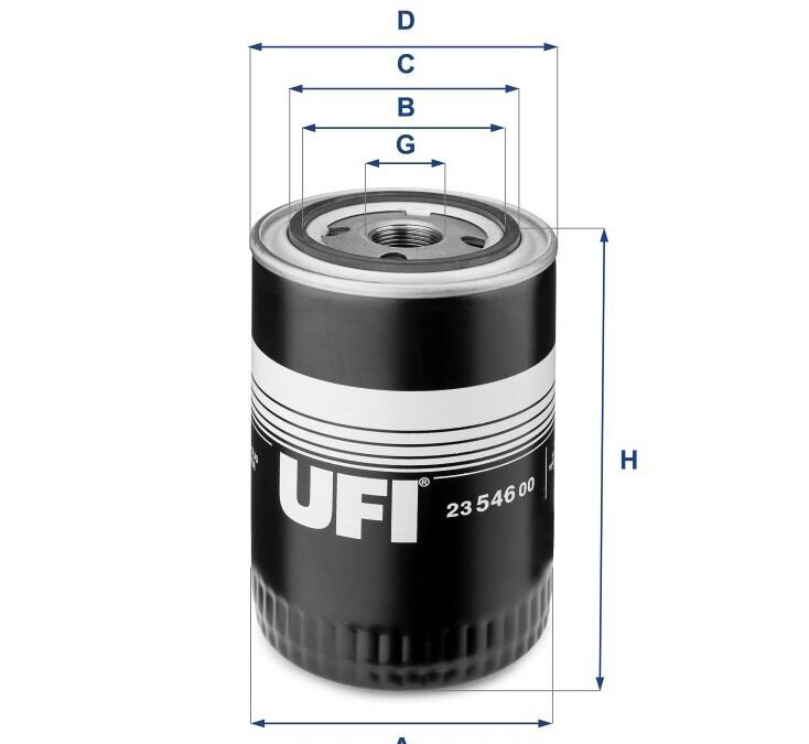 FILTRO OLEO MOTOR UFI PARA IVE ECO ECODAILY 35S14 2009/..