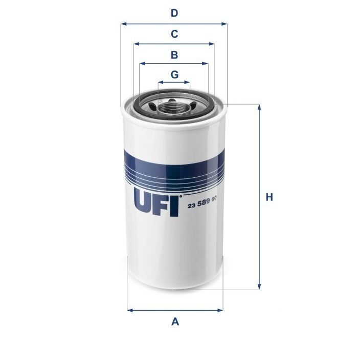 FILTRO OLEO MOTOR UFI PARA CX 240 LR MT CUMMINS 6T 2003..