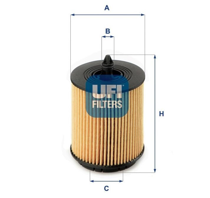 FILTRO OLEO MOTOR UFI PARA GM MALIBU MT 2.4 2012.. 25.024.00