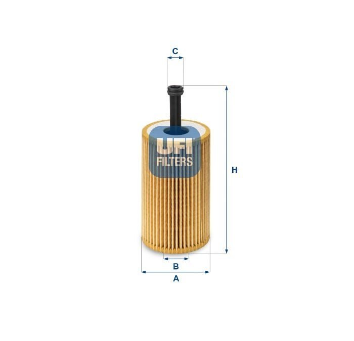 FILTRO OLEO MOTOR UFI PARA PEUGEOT 206 MT 1.4 2000 A 2003