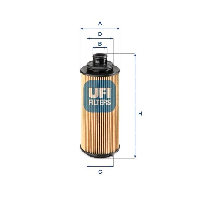 FILTRO OLEO MOTOR UFI PARA GM BLAZER MT 2.8 2012/.. 2508200