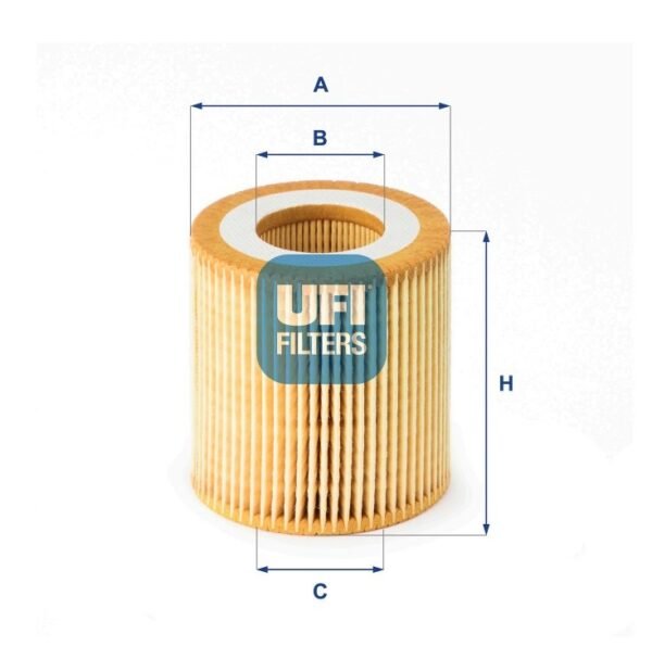 FILTRO OLEO MOTOR UFI PARA RANGER MT 3.2 2011/.. 25.191.00