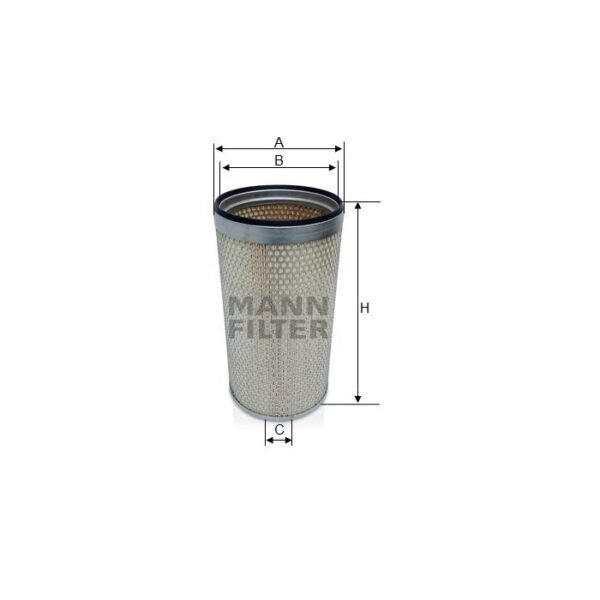 FILTRO DE AR MOTOR MANN PARA VOL NL 12 360 MT TD122F 1993/..