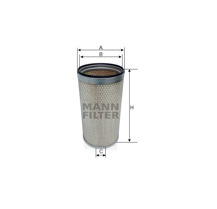 FILTRO DE AR MOTOR MANN PARA VOL NL 12 360 MT TD122F 1993/..