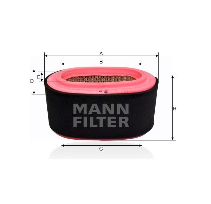 FILTRO DE AR MOTOR MANN PARA HYNDAI HR MT 2.5 16V 2014/..
