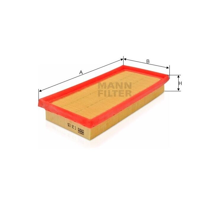 FILTRO DE AR MOTOR MANN PARA ETIOS MT 1.3 16V 2012/.. C26135