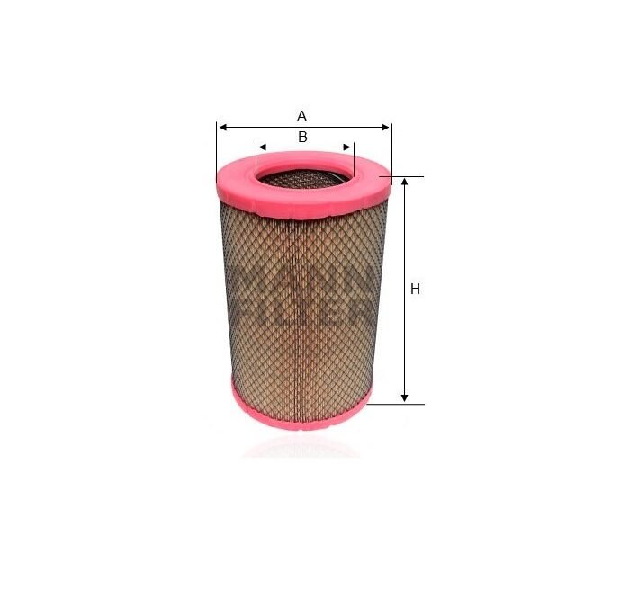 FILTRO DE AR MOTOR MANN PARA MB 1620L MT 906 LA 2006 A 2011