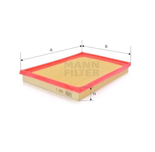 FILTRO DE AR MOTOR MANN PARA VW GOL MT 1.6 16V 2014/..