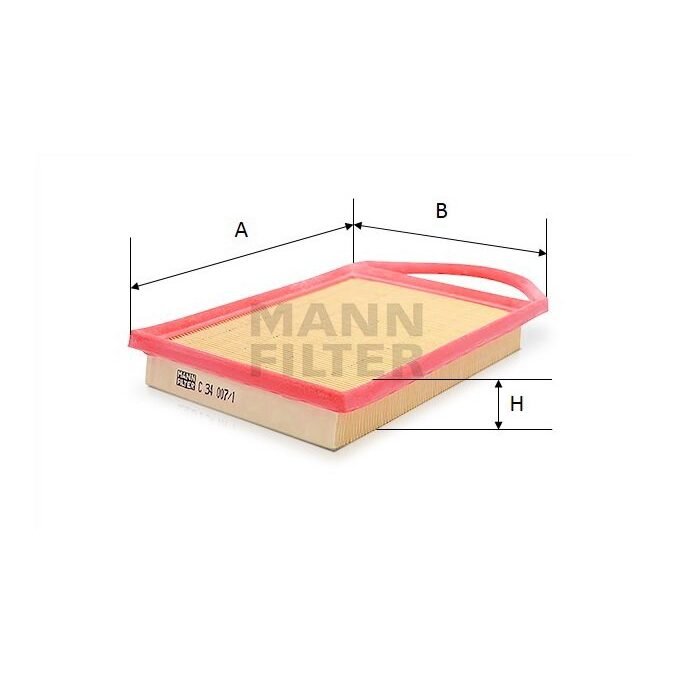 FILTRO DE AR MOTOR MANN PARA ETIOS MT 1.5 16V 2016/..