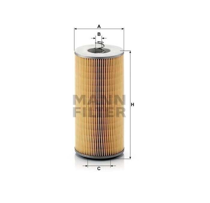 FILTRO OLEO MOTOR MANN PARA MB LS 1634 MT OM457 LA H12110/2X