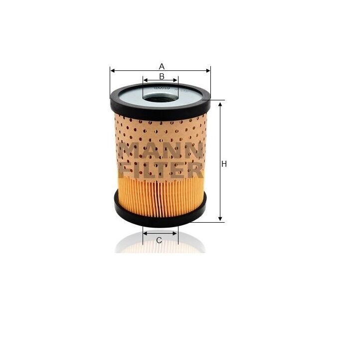 FILTRO OLEO MOTOR MANN PARA MB 608 D MT OM-314 1993/.. H1271