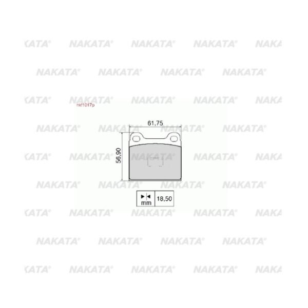 PASTILHA FREIO DIANTEIRA PARA VW GOL 1983 A 1993 NKF1017P