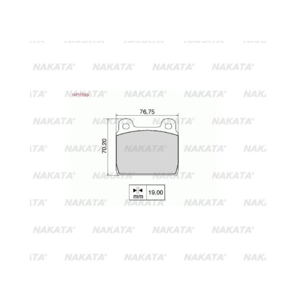 PASTILHA FREIO DIANTEIRA PARA VW KOMBI 1982 A 2013 NKF1018P