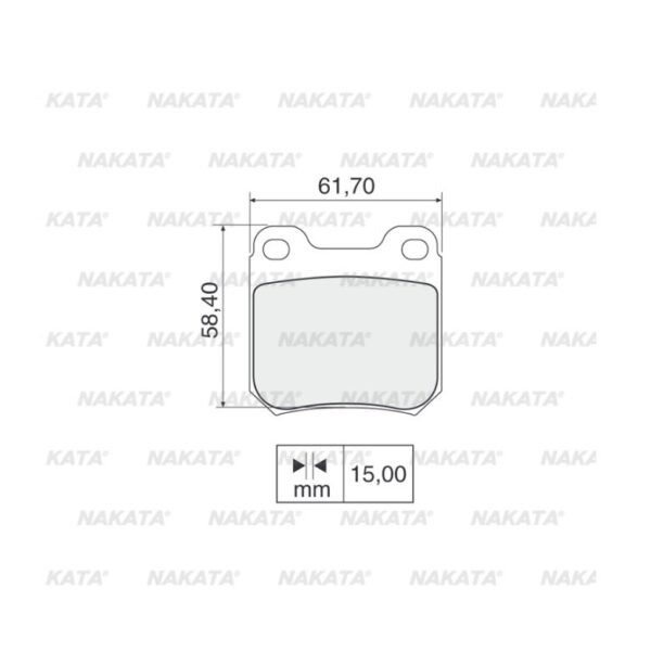 PASTILHA FREIO TRASEIRA PARA ASTRA 1999 ATE 2012 NKF 1040P