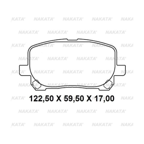 PASTILHA FREIO DIANTEIRA PARA COROLLA 2003 A 2008 NKF1309P