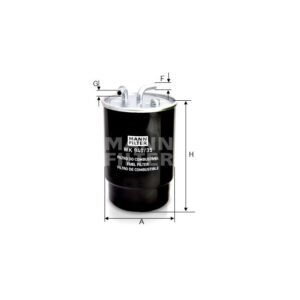 FILTRO DE COMBUSTIVEL MANN PARA S10 MT 2.8 MWM 4.07 WK940/35
