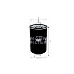 FILTRO DE COMBUSTIVEL MANN PARA CARGO 2630 MT CUMMINS 8.3